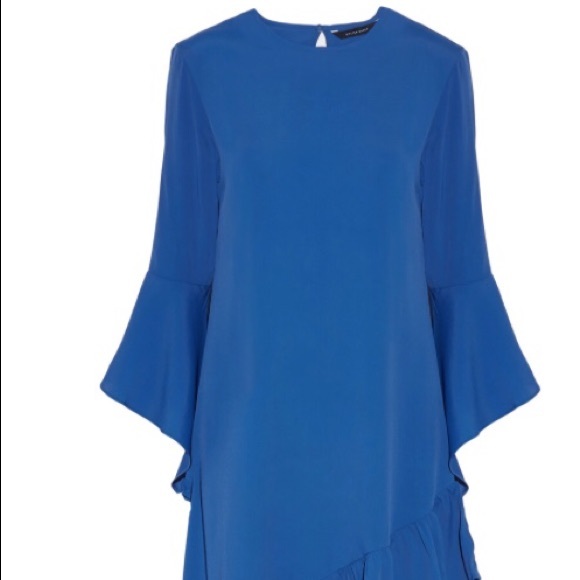 Walter Baker Robin ruffle bell sleeve crepe dress - Picture 6 of 7